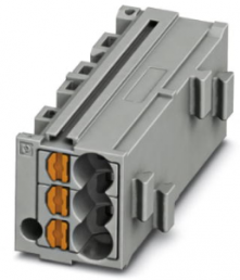 Shunting honeycomb, push-in connection, 0.14-2.5 mm², 1 pole, 17.5 A, 6 kV, gray, 3270300
