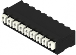 PCB terminal, 9 pole, pitch 3.81 mm, AWG 28-14, 12 A, spring-clamp connection, black, 1875290000