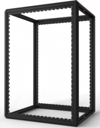 29 U cabinet rack, (H x W x D) 1400 x 800 x 1000 mm, steel, black gray, 20630-082