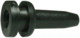 Bend protection grommet, cable Ø 4.5 mm, L 28.5 mm, PVC, black