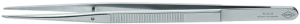 ESD precision tweezers, uninsulated, antimagnetic, stainless steel, 155 mm, 92 22 35
