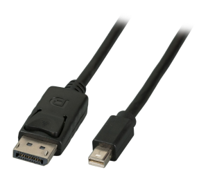 Mini DisplayPort - DisplayPort cable, St-St, 2m, black