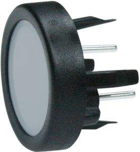 Short-stroke pushbutton, 1 Form A (N/O), 125 mA/48 VDC, unlit , actuator (gray, L 4 mm), 3 N, solder connection