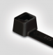 Cable tie internally serrated, Plastic, (L x W) 365 x 7.6 mm, bundle-Ø 5 to 100 mm, black, -40 to 85 °C