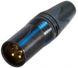 XLR plug, 10 pole, gold-plated, 1.0 mm², AWG 18, metal, NC10MXX-14-B