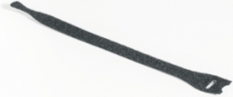 Cable tie with Velcro tape, releasable, polyamide, polypropylene, (L x W) 150 x 12.5 mm, bundle-Ø 45 mm, black, -40 to 85 °C