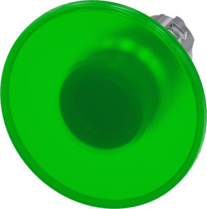 Mushroom pushbutton, groping, green, mounting Ø 22.3 mm, 3SU1051-1CD40-0AA0