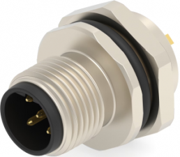 Circular connector, 5 pole, solder cup, screw locking, straight, T4132412051-000