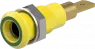 4 mm socket, plug-in connection, mounting Ø 8.1 mm, yellow/green, 64.3040-20