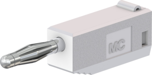 2 mm plug, solder connection, 0.5 mm², white, 22.2617-29