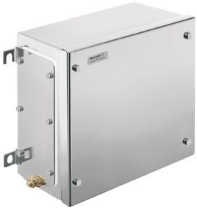 Stainless steel enclosure, (L x W x H) 150 x 260 x 260 mm, silver (RAL 7035), IP67, 1195700000