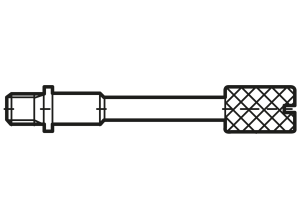 Knurled screw for D-Sub, 014869