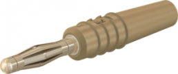 2 mm plug, solder connection, 0.5 mm², brown, 22.2618-27