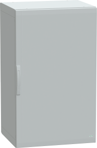 Control cabinet, (H x W x D) 1250 x 750 x 620 mm, IP65, polyester, light gray, NSYPLA1276G