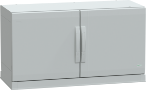 Control cabinet, (H x W x D) 500 x 1000 x 420 mm, IP54, polyester, light gray, NSYPLAZ5104G