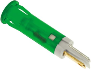 LED signal light, 24 V (DC), green, 0.06 cd, Mounting Ø 8 mm, LED number: 1