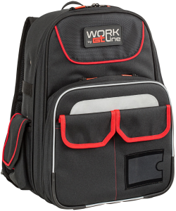 Tool backpack, without tools, (L x W) 300 x 140 mm, 2.3 kg, TOP 07 R