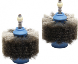JBC replacement brushes for CLMB, nickel silver, blue
