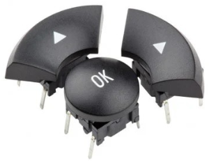 Short-stroke pushbutton, 1 Form A (N/O), 50 mA/24VDC, illuminated, actuator (black), 3.5 N, module
