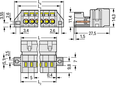721-603/019-042 WAGO PCB Connection Systems Image 2