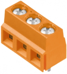 PCB terminal, 10 pole, pitch 5.08 mm, AWG 28-16, 15 A, screw connection, orange, 1912910000