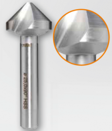 Taper/Deburring countersink, Ø 19 mm, 63 mm, shaft Ø 10 mm, steel, DIN 335-C, 1101190