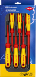 VDE screwdriver kit, PH1, PH2, 3 mm, 4 mm, 5.5 mm, 6.5 mm, Phillips/slotted, 00 20 12 V02
