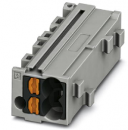 Shunting honeycomb, push-in connection, 0.14-2.5 mm², 1 pole, 17.5 A, 6 kV, black/gray, 3270434