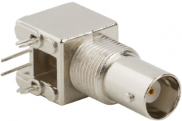 BNC socket 50 Ω, solder connection, angled, 031-5640-1010
