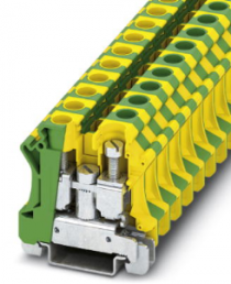 Protective conductor terminal, screw connection, 6.0-25 mm², 1 pole, 6 kV, yellow/green, 3073830