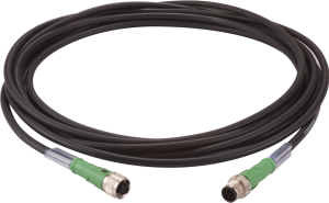 Sensor actuator cable, M12-cable plug, straight to M12-cable socket, straight, 8 pole, 5 m, PVC, 2 A, 960 000 46