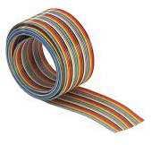 Flat ribbon cable, 25 pole, pitch 1.27 mm, 0.09 mm², AWG 28, different