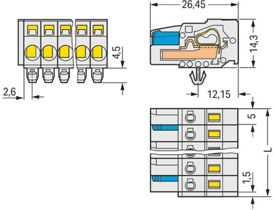 721-120/008-000 WAGO PCB Connection Systems Image 2