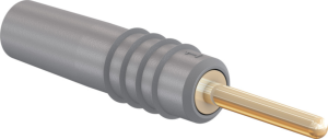 1 mm plug, solder connection, 0.25 mm², gray, 22.2602-28