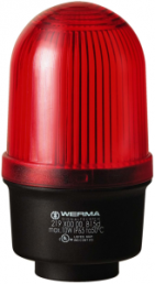 Continuous light, Ø 57 mm, red, 12-230 V AC/DC, BA15d, IP65