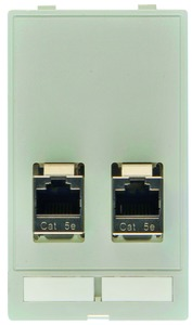 Data module, 2 x RJ45 socket to 2 x RJ45 socket, 39500020120
