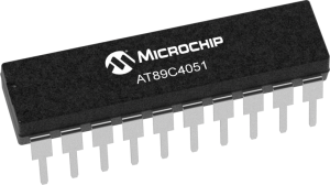 8051 microcontroller, 8 bit, 24 MHz, PDIP-20, AT89C4051-24PU