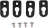 1556FOOTBK-4 Hammond Accessories for Enclosures