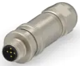 Plug, 5 pole, screw connection, screw locking, straight, T4111411051-000