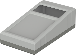 Polystyrene enclosure, (L x W x H) 200 x 112 x 64 mm, light gray, IP40, 32206000