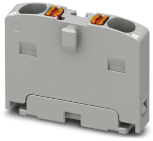 Distribution block, push-in connection, 0.14-2.5 mm², 2 pole, 17.5 A, 6 kV, gray, 1045923
