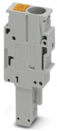 Plug, push-in connection, 0.5-10 mm², 1 pole, 41 A, 8 kV, gray, 3061664
