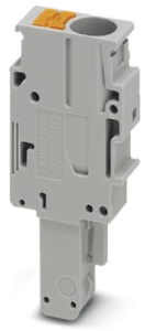 Plug, push-in connection, 0.5-10 mm², 1 pole, 41 A, 8 kV, gray, 3061541