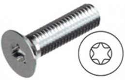 Countersunk head screw, TX, M2.5, Ø 4.7 mm, 6 mm, stainless steel, DIN 965