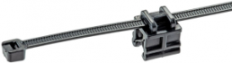 Edge clip, max. bundle Ø 48 mm, nylon/steel galvanized, black, (L x W x H) 188 x 13.7 x 17 mm
