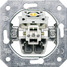 DELTA insert flush-m. OFF/two-way switch with LEDinsert, without claws