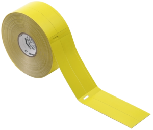 Polypropylene Label, (L x W) 103 x 22.6 mm, yellow, Roll with 500 pcs