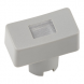 Cap 6.5 x 12.5 mm, gray, with rectangular lens (transparent), for tactile switches Multimec 5G