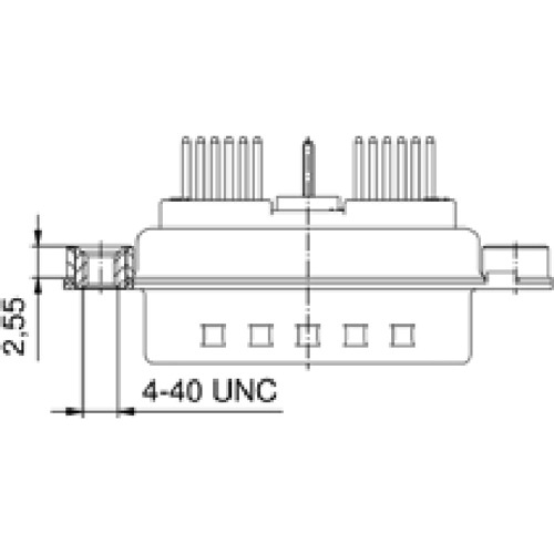 3H15W4SAR76A30X CONEC D-Sub Connectors Image 2