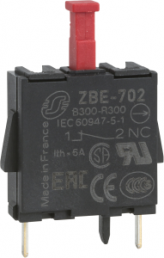 Auxiliary switch block, 1 Form B (N/C), 120 V, 3 A, ZBE702